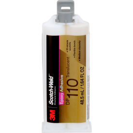 3M™ Scotch-Weld™ DP110 Epoxy Adhesive Translucent 48.5 ml Duo Pak 7100148762 - Pkg Qty 12