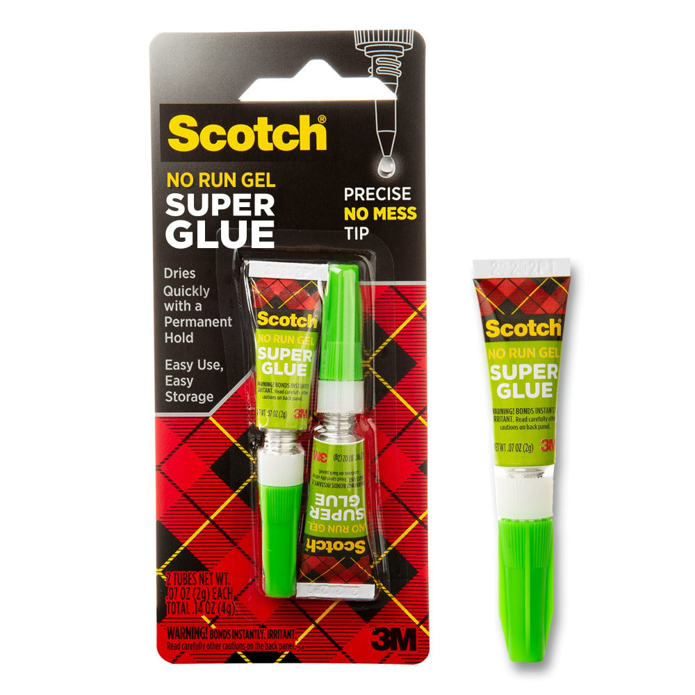Scotch Gel Super Glue, 0.07 Oz, Pack Of 2 MPN:AD112