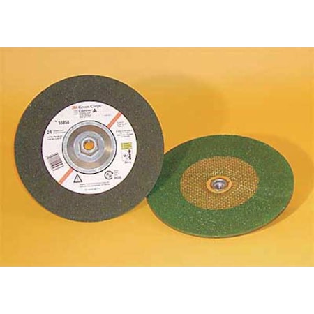 Depressed Center Grinding Wheel, Type 27, 4 1/2 in Dia, 0.25 in Thick, 5/8