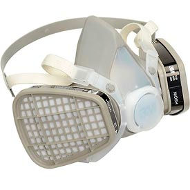 3M™ 52P71 Half Facepiece Disposable Respirator Assembly OV/P95 Medium 1 Each 7000052080