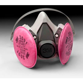 3M™ Half Facepiece Reusable Respirator Assembly 6191/07001(AAD) P100 Small 7010383694