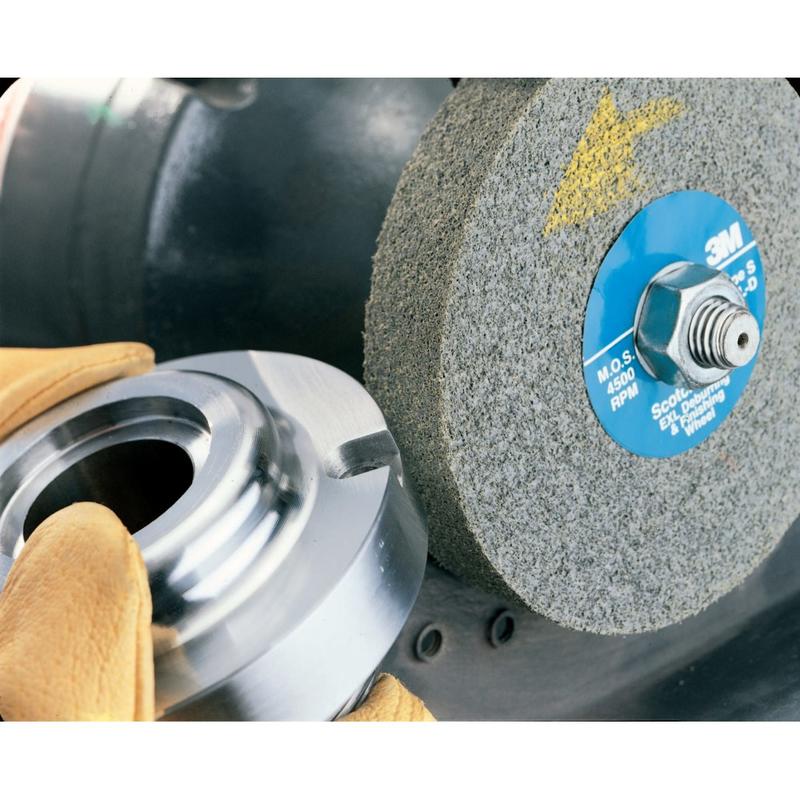 3M Scotch-Brite EXL Deburring Wheel, 9-SF, 8inH x 1inW x 3inD, Gray MPN:048011-05135
