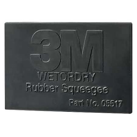 Rubber Squeegee, 2.75x4 1/4In, Black, PK50 MPN:05517