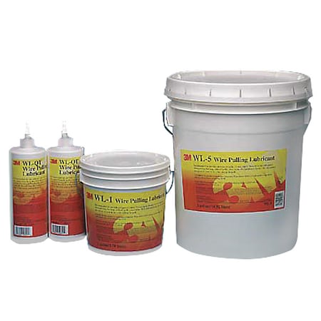5 gal Cable and Wire Pulling Lubricants Bucket Translucent White MPN:WL-5