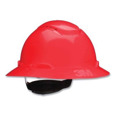 Full Brim Hard Hat H-805SFV-Uv Red Vented 4-P MPN:7100240024