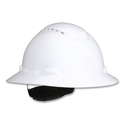 Full Brim Hard Hat H-801SFV-Uv White Vented 4-P MPN:7100240028
