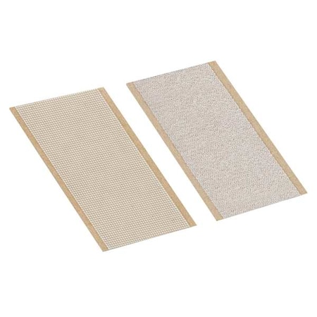 Reclosable Fastener Shape, Square, Acrylic Adhesive, 1 in, 1 in W, White, 100 PK MPN:1-1-100-SJ3506/SJ3507