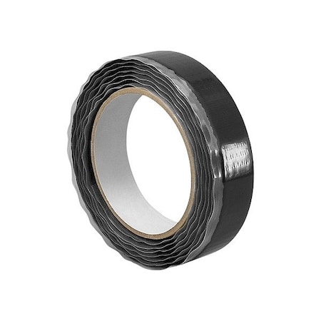 Reclosable Fastener, Rubber Adhesive, 30 ft, 1 in Wd, Black MPN:1-10-SJ3531