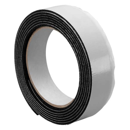 Reclosable Fastener, Rubber Adhesive, 30 ft, 1 in W, Black MPN:1-10-SJ3533N