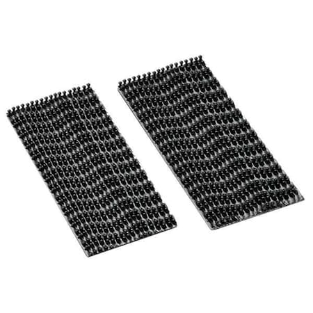 Reclosable Fastener Shapes, Rubber Adhesive, 3 in, 1 in W, Black, 100 PK MPN:1-3-100-SJ3540