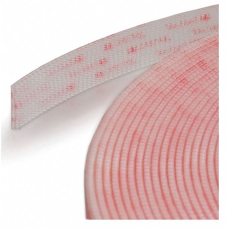 Reclosable Fastener, VHB Acrylic Adhesive, 10 ft, 1/2 in W, Clear MPN:.500SJ3560/10FT