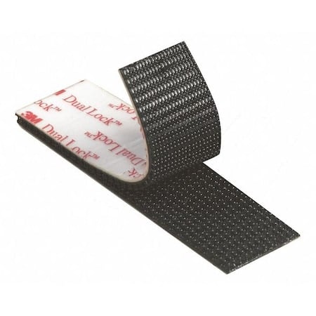 Reclosable Fastener, Acrylic Adhesive, 150 ft, 1 in W, Black MPN:DK3M127