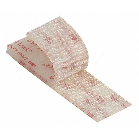 Reclosable Fastener, Acrylic Adhesive, 150 ft, 1 in W, Clear, 2 PK MPN:DK3M136