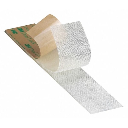 Reclosable Fastener, Acrylic Adhesive, 150 ft, 5/8 in W, Clear, 3 PK MPN:DK3M141