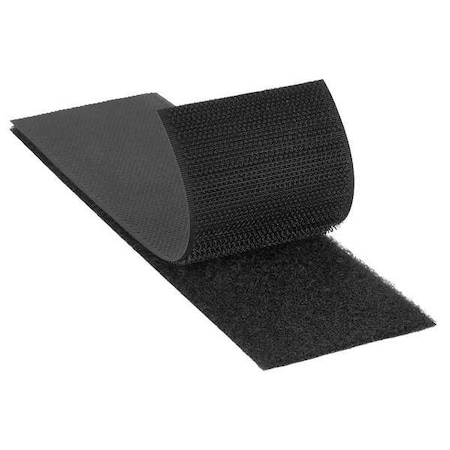 Reclosable Fastener, No Adhesive, 150 ft, 1 in W, Black, 12 PK MPN:SJ3401