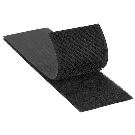 Reclosable Fastener, No Adhesive, 150 ft, 1 in Wd, Black, 12 PK MPN:SJ3402