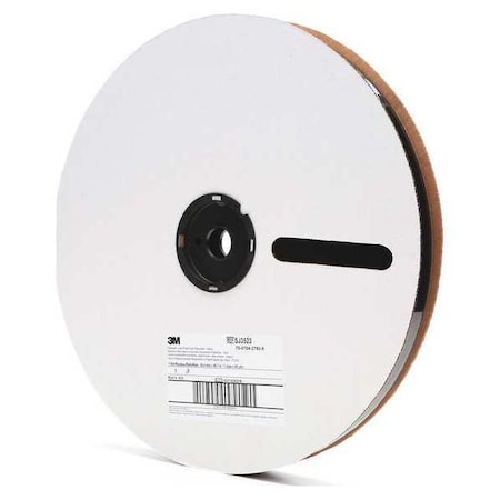 Reclosable Fastener, Acrylic Adhesive, 150 ft, 1 in W, Black, 3 PK MPN:SJ3523