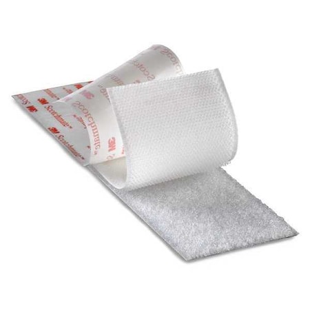 Reclosable Fastener, Acrylic Adhesive, 150 ft, 1 in W, White MPN:SJ3526N