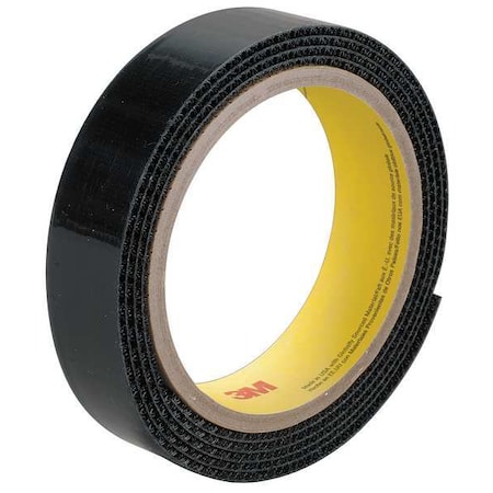 Reclosable Fastener, Rubber Adhesive, 150 ft, 5/8 in Wd, Black, 4 PK MPN:SJ3527N