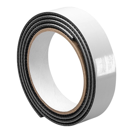 Hook-and-Loop Fastener, Acrylic, 10 yd, 1 in W, Black MPN:SJ3550CF