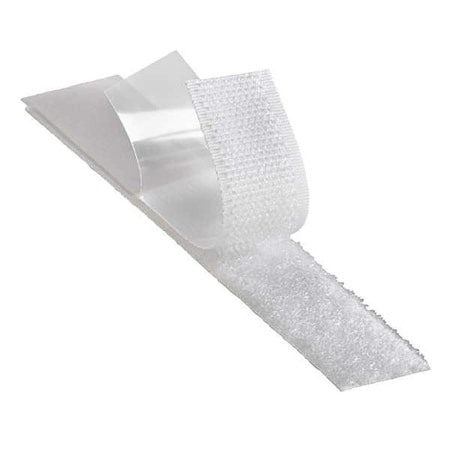 Reclosable Fastener, Acrylic Adhesive, 150 ft, 2 in W, White MPN:SJ3571