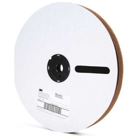Reclosable Fastener, Acrylic Adhesive, 150 ft, 1 in W, Black, 3 PK MPN:SJ3572