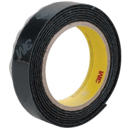 Reclosable Fastener, Acrylic Adhesive, 150 ft, 5/8 in W, Black, 4 PK MPN:SJ3572