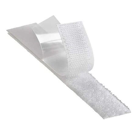 Reclosable Fastener, Acrylic Adhesive, 150 ft, 1 in W, White MPN:SJ3572