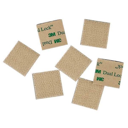 Reclosable Fastener Shapes, Acrylic Adhesive, 2 in, 1 in Wd, Clear, 100 PK MPN:SJ4570