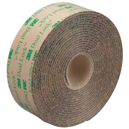 Reclosable Fastener, Acrylic Adhesive, 150 ft, 5/8 in W, Clear, 3 PK MPN:SJ4570