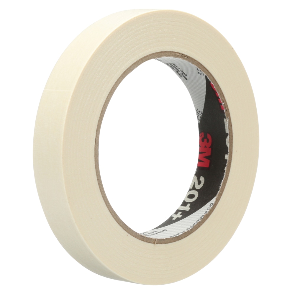 3M General Use Masking Tape, Removable, 0.71in x 60.14 yd, Tan, Case Of 48 Rolls MPN:201+CA