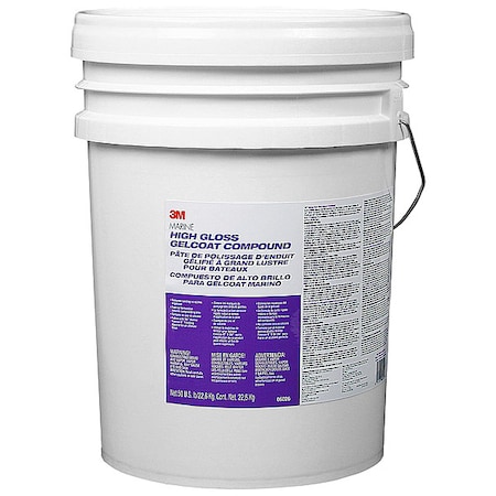 23 Oz. Marine High Gloss Gelcoat Compound Bottle, White, High Gloss MPN:06026