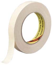 Masking Tape: 18 mm Wide, 60 yd Long, 7.6 mil Thick, Tan MPN:7000088513