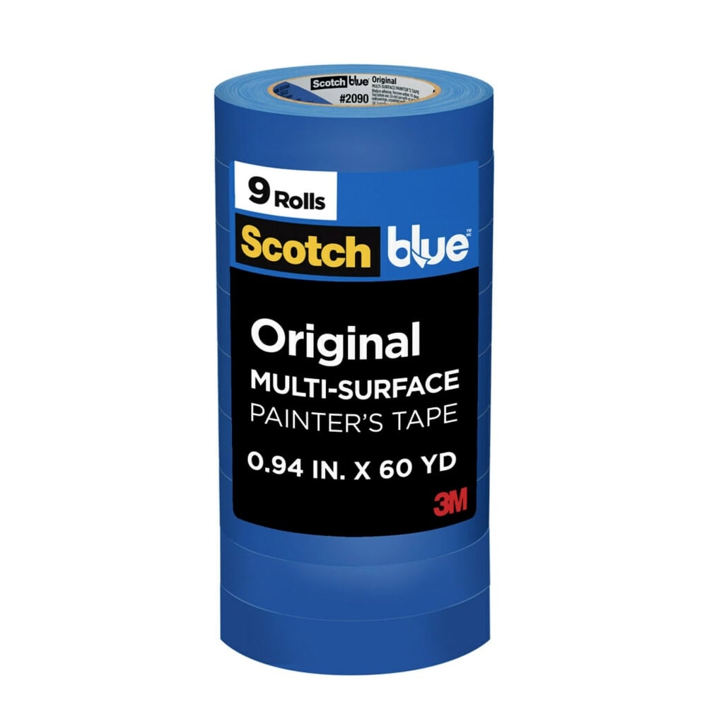 ScotchBlue Original Multi-Surface Painters Tape, 0.94 in x 60 yd, 9 Rolls/Pack MPN:2090-24AP9
