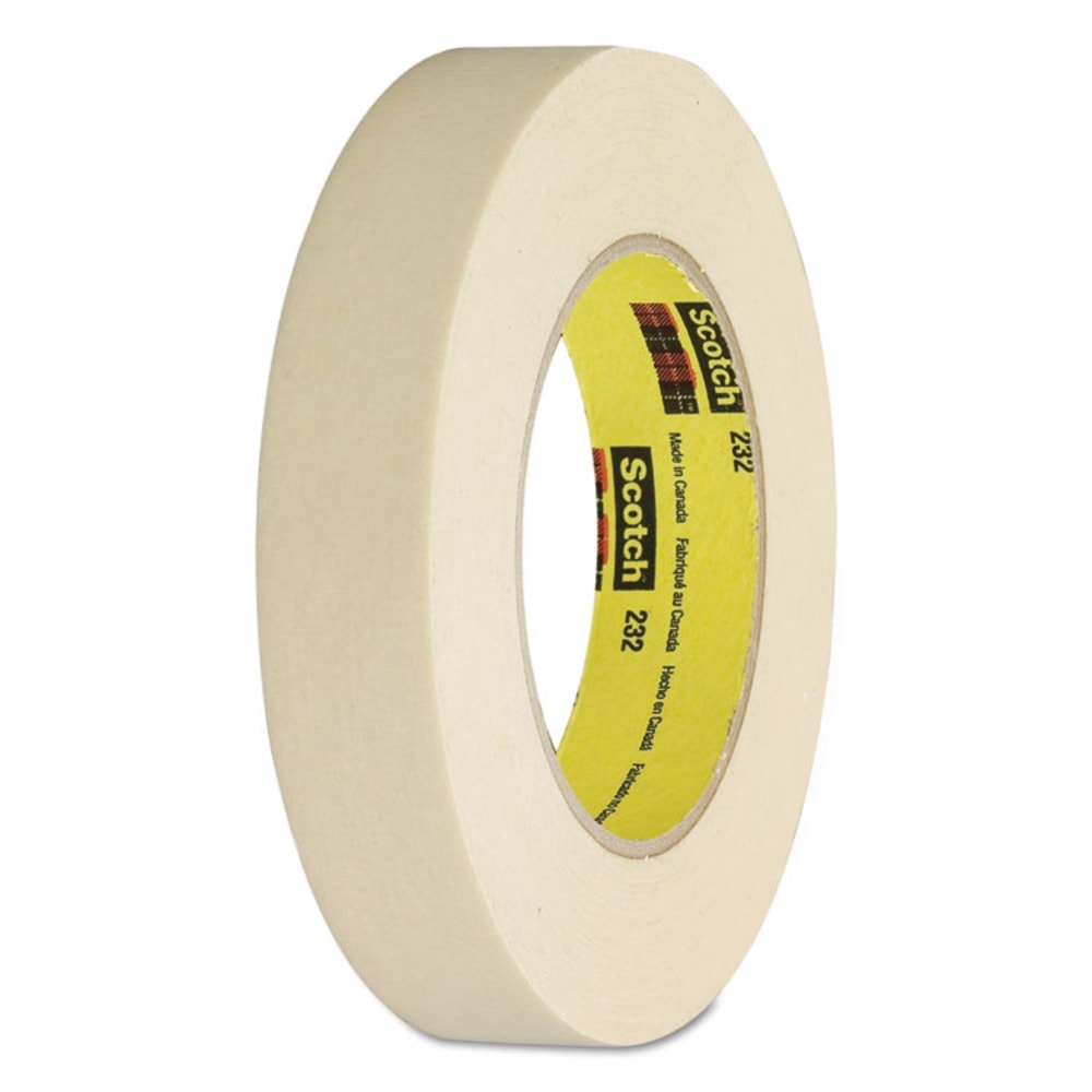 Scotch 232 Masking Tape, 1/2in x 60 Yd. MPN:232-1/2X60B