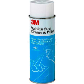 3M Stainless Steel Cleaner & Polish 21 oz. Aerosol Can 12 Cans - 50048011140020 7000000697