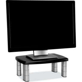 3M™ MS80B Adjustable Monitor Stand Black/Silver MS80B
