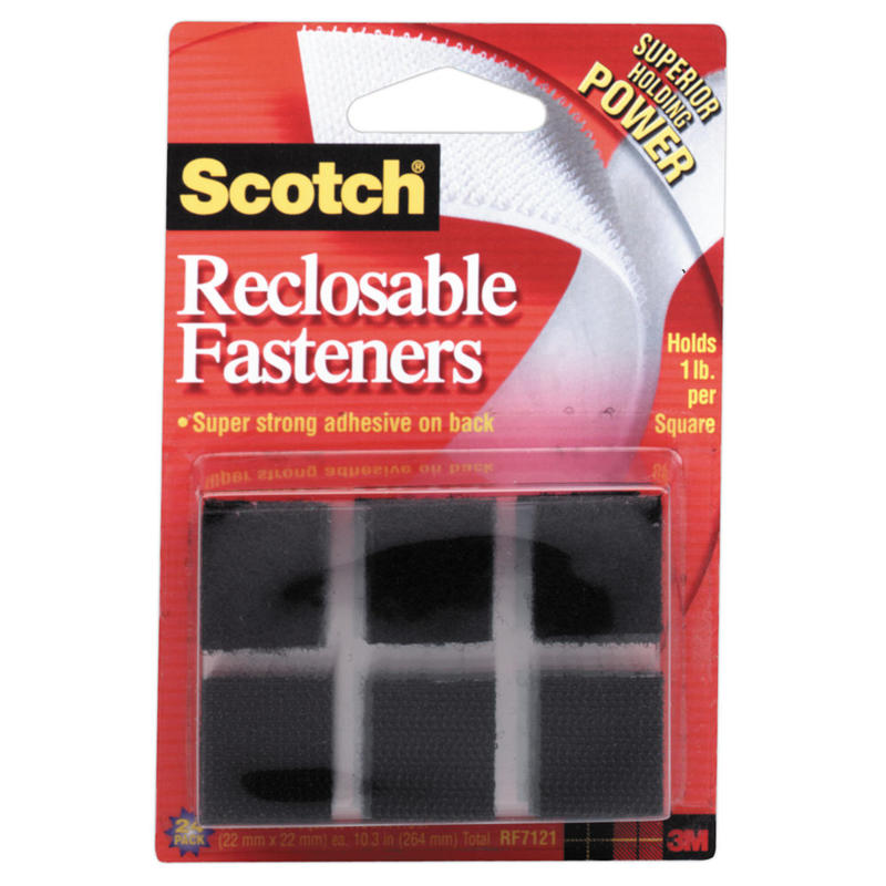 Scotch Indoor Fasteners, 7/8 in x 7/8 in (22 mm x 22 mm), RF7121X MPN:RF7121X