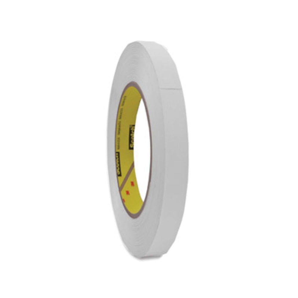 Scotch Flatback Write-On Paper Tape - 20 yd Length x 0.50in Width - 3in Core - White - 6.70 mil - Rubber Backing - For Shelf Labeling - 1 Roll MPN:25612