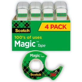 Scotch Magic Tape 4105 3/4 in x 300 in 4 Rolls/Pack 4105**** - Pkg Qty 24