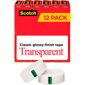 Scotch Transparent Tape 600K12 3/4 in x 1000 in 12/Pack 600K12**** - Pkg Qty 12