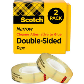 Scotch® Double Sided Tape 665-2PK 1/2