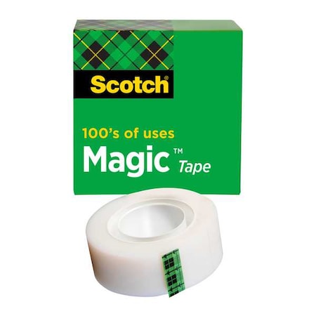 Office Tape, Transparent, 3/4 In x 36 yd. MPN:810