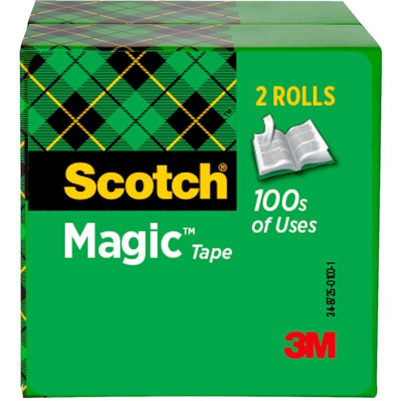 Scotch Magic Tape, 0.75in x 216ft, Clear, Pack Of 12 Rolls MPN:8103472BD