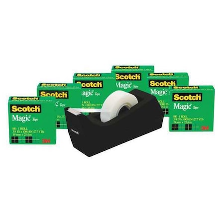 Magic Tape with Dispenser, 3/4x1000in, PK6 MPN:810K6C38