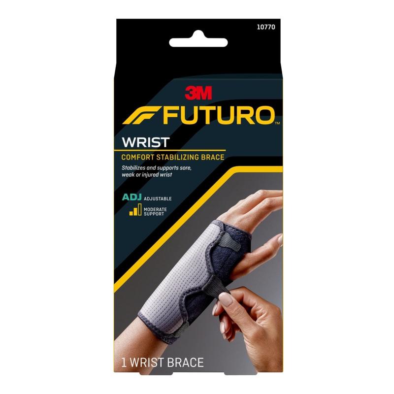 FUTURO Reversible Splint Wrist Brace, 5.5in, Black MPN:10770EN