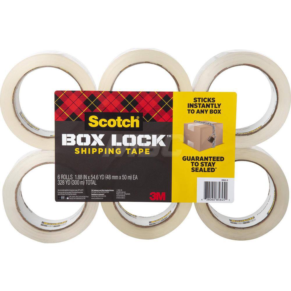 Box Sealing & Label Protection Tape, Tape Number: 3950-6 , Thickness (mil): 3.1000 , Length (Yards - 2 Decimals): 54.60 , Length: 163.80 , Width (Inch): 1-7/8 MPN:7100233598 Box Sealing & Label Protection Tape, Tape Number: 3950-6 , Thickness (mil): 3.1000 , Length (Yards - 2 Decimals): 54.60 , Length: 163.80 , Width (Inch): 1-7/8 MPN:7100233598