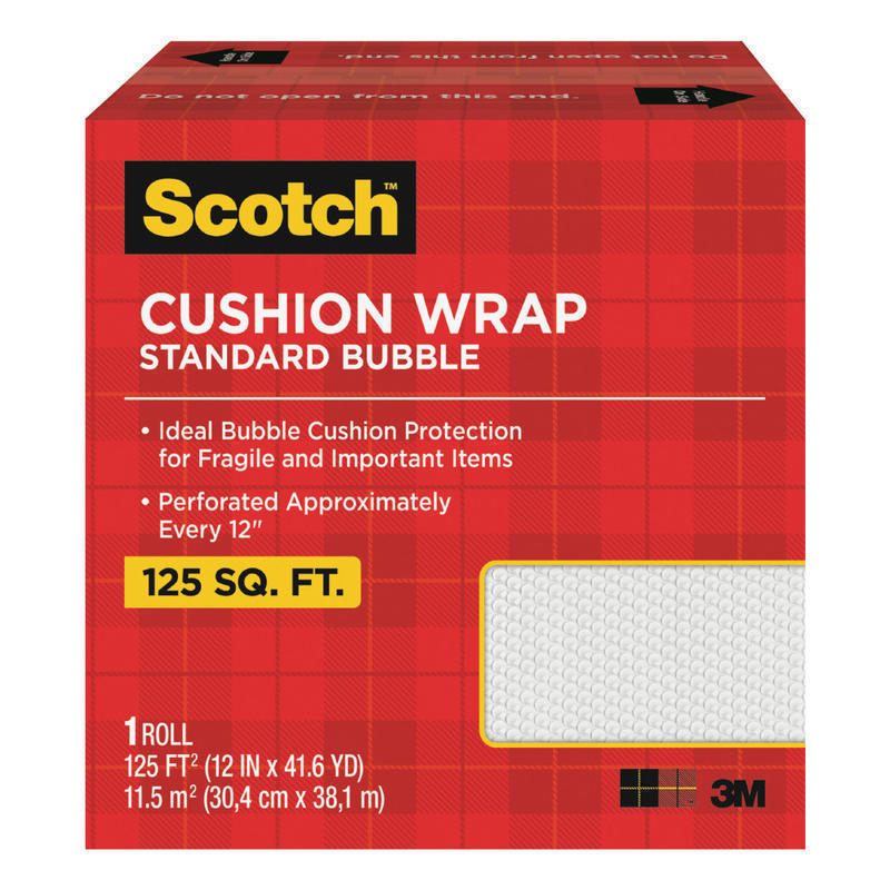 Scotch Perforated Cushion Wrap, 12in x 100ft, Clear MPN:7962