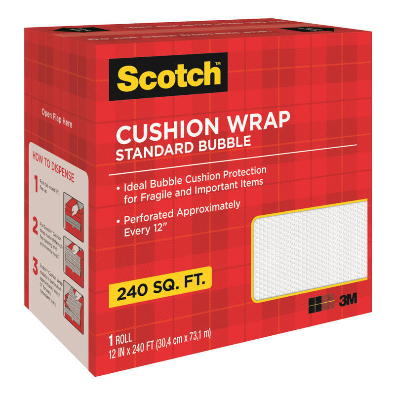 Scotch Perforated Cushion Wrap, 12in x 240ft, Clear MPN:7990C24