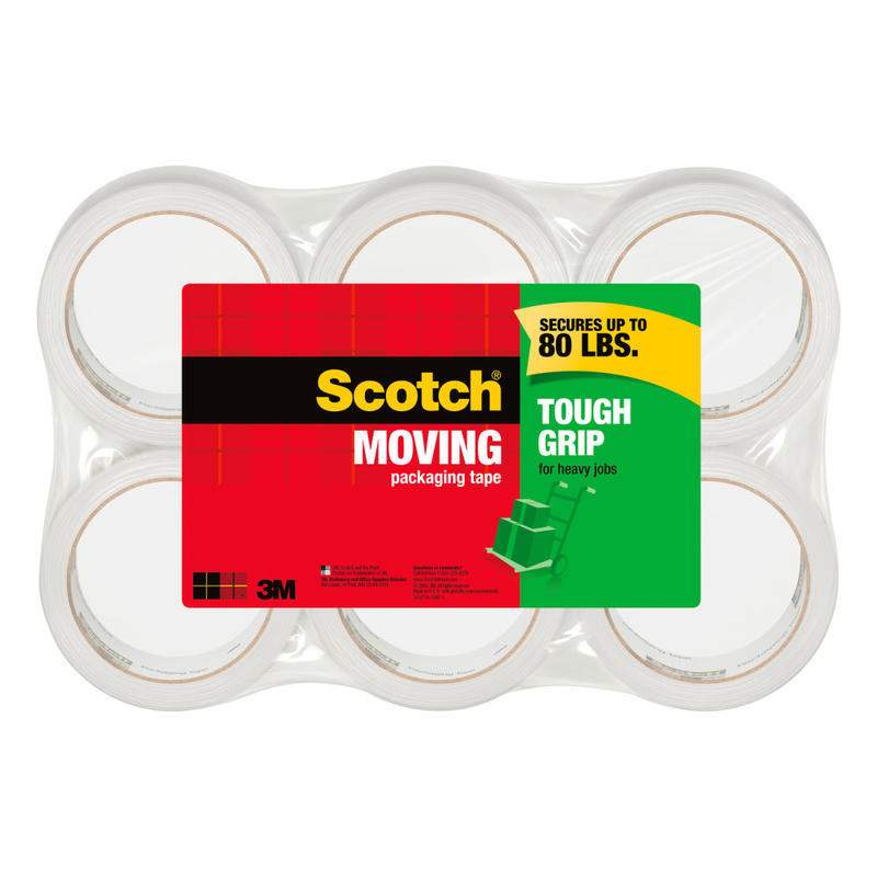 Scotch 3500 High-Performance Packaging Tape Refill Rolls, 3in Core, 1-7/8in x 54-5/8 Yd., Clear, Pack Of 6 MPN:3500-6